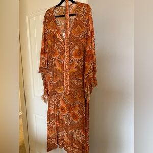 Nine lives bazaar Mabel maxi dress in nectar size 16 bohemian spell